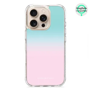 Blue Pink Pastel - iPhone 16 Pro Clear Bumper MagSafe Case
