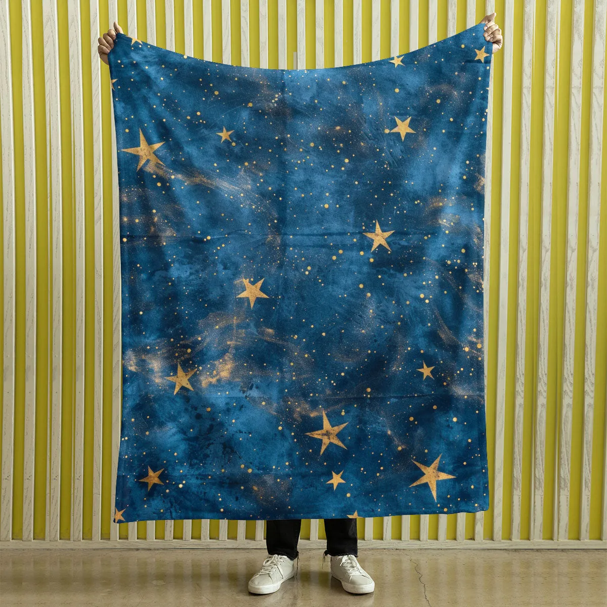 Boho Blanket Throw: Stars Blanket, Woven Throw Blanket, Couch Blanket, Bed Blanket, Boho Decor, Boho Home Decor, Bohemian decor, Boho bed, Stars 002