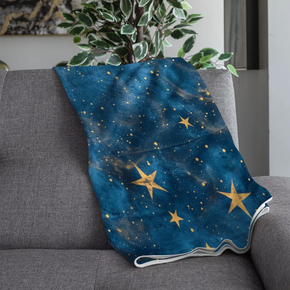 Boho Blanket Throw: Stars Blanket, Woven Throw Blanket, Couch Blanket, Bed Blanket, Boho Decor, Boho Home Decor, Bohemian decor, Boho bed, Stars 002