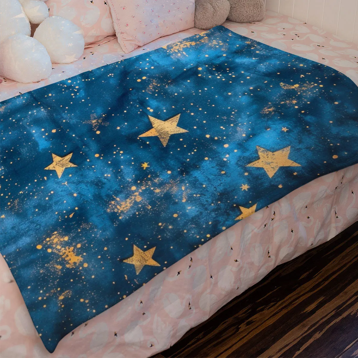 Boho Blanket Throw: Stars Blanket, Woven Throw Blanket, Couch Blanket, Bed Blanket, Boho Decor, Boho Home Decor, Bohemian decor, Boho bed, Stars 003