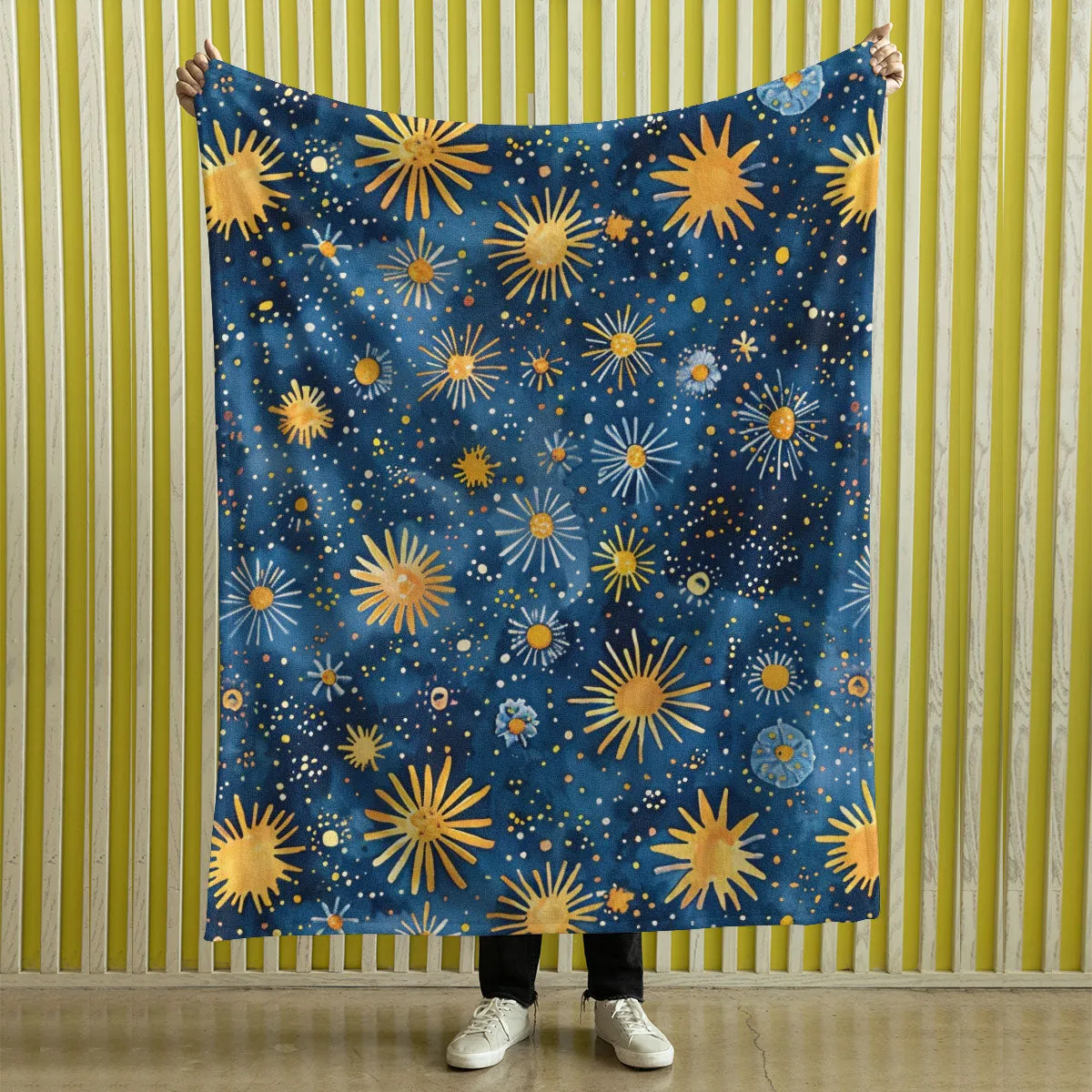 Boho Blanket Throw: Stars Blanket, Woven Throw Blanket, Couch Blanket, Bed Blanket, Boho Decor, Boho Home Decor, Bohemian decor, Boho bed, Stars 005