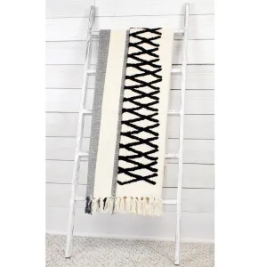 Boho Farmhouse Throw, Black and Off White (Case of 20)