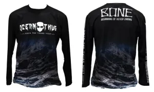 Bone Ocean Thug Waves Long Sleeve Fishing Shirt - Lightweight Fishing Shirt
