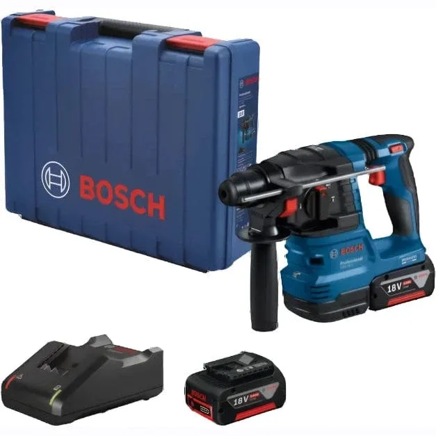 Bosch SDS-Plus Cordless Rotary Hammer 18V 4.0Ah With Two Batteries  - GBH 185-LI