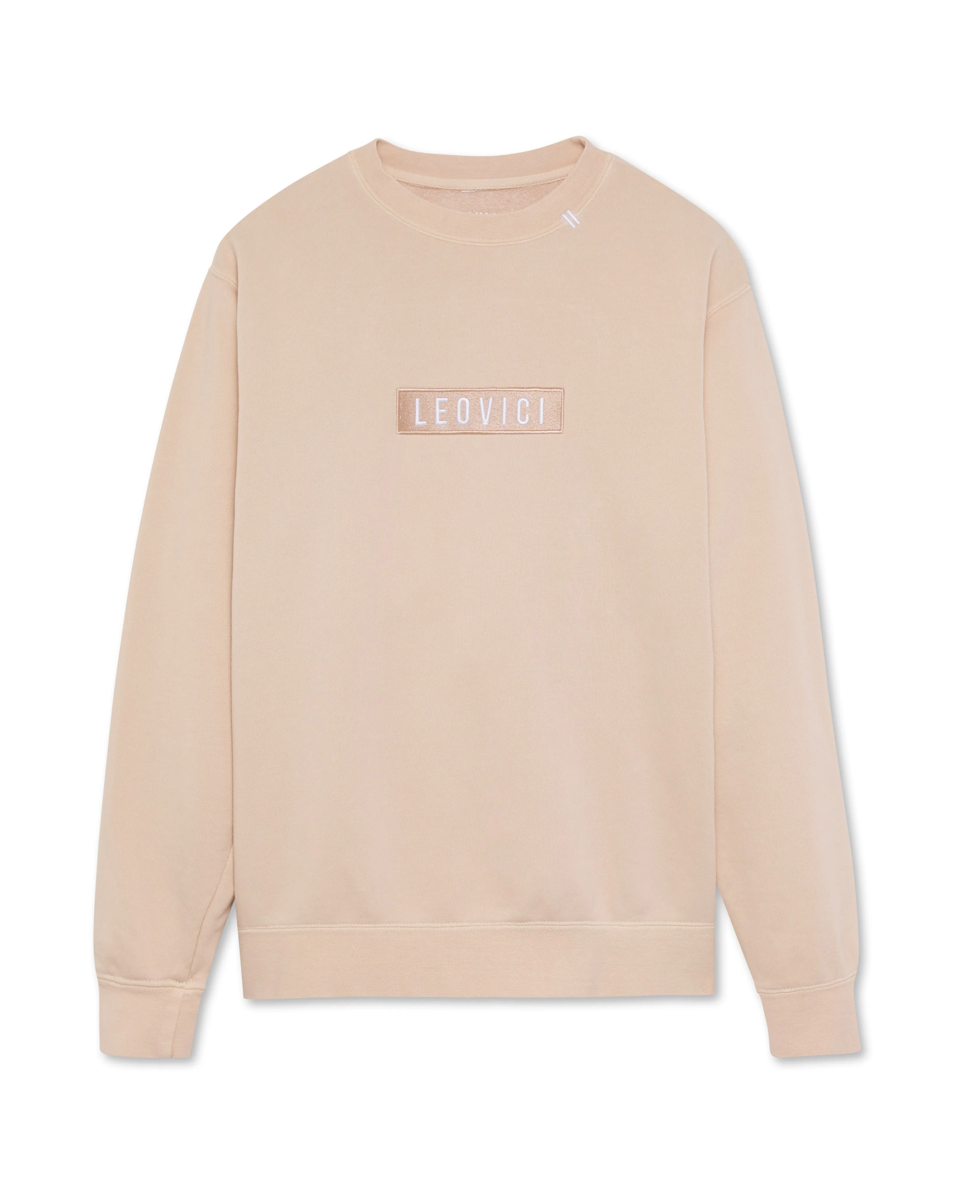 Boxed Logo Pullover Crew - Dusty Pink