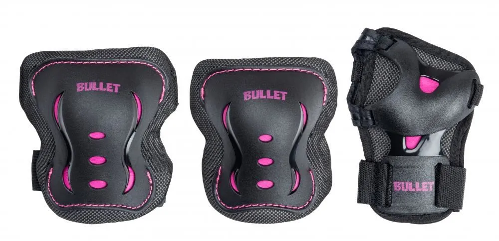 Bullet Triple Padset Blast V2 Junior - Black / Pink