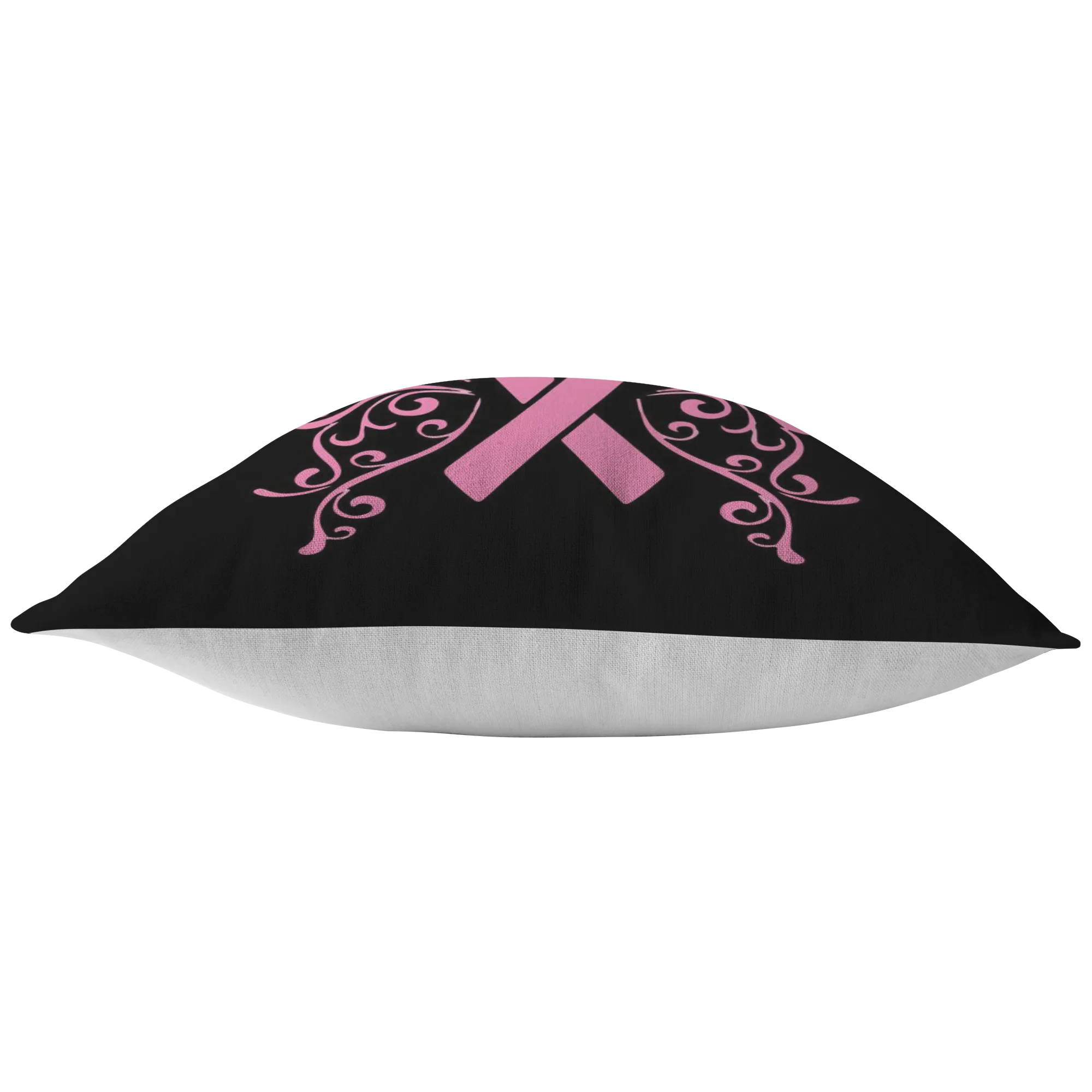 Butterfly Pink Ribbon Pillow