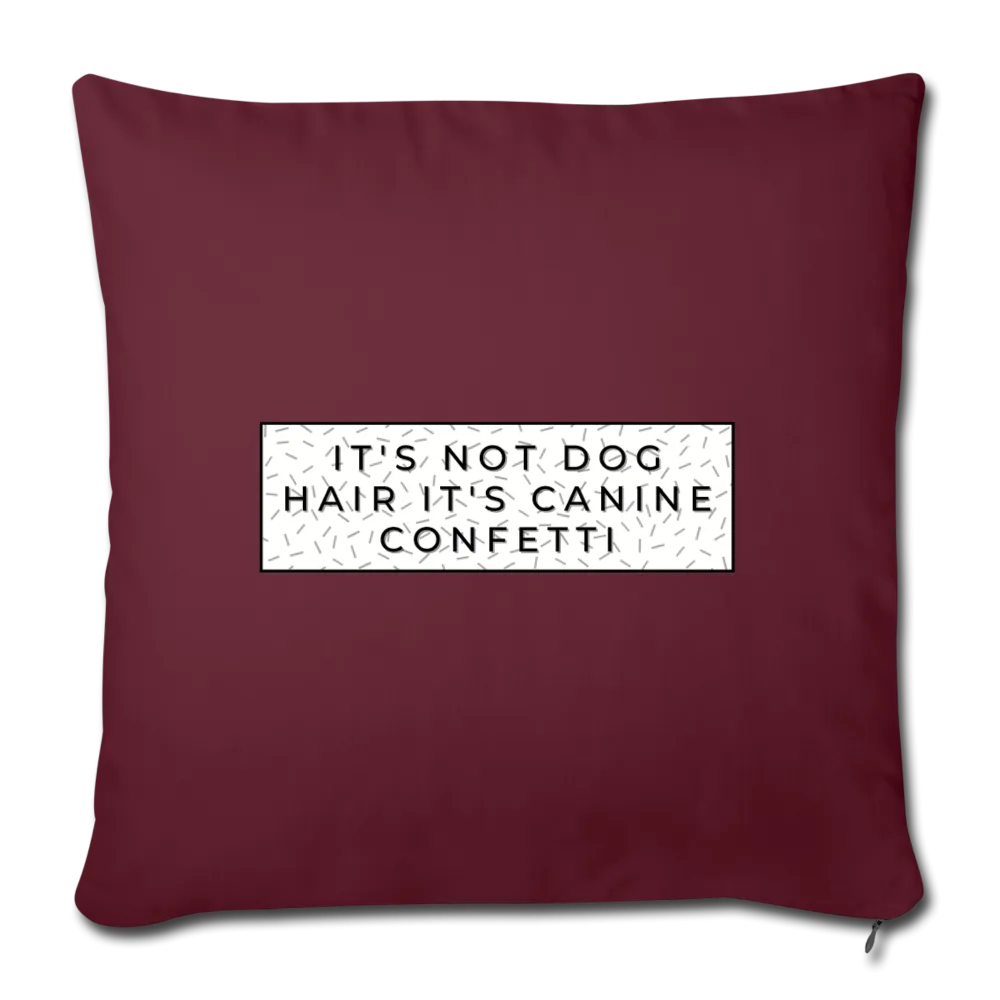 Canine Confetti-Throw Pillow Cover 18” x 18”