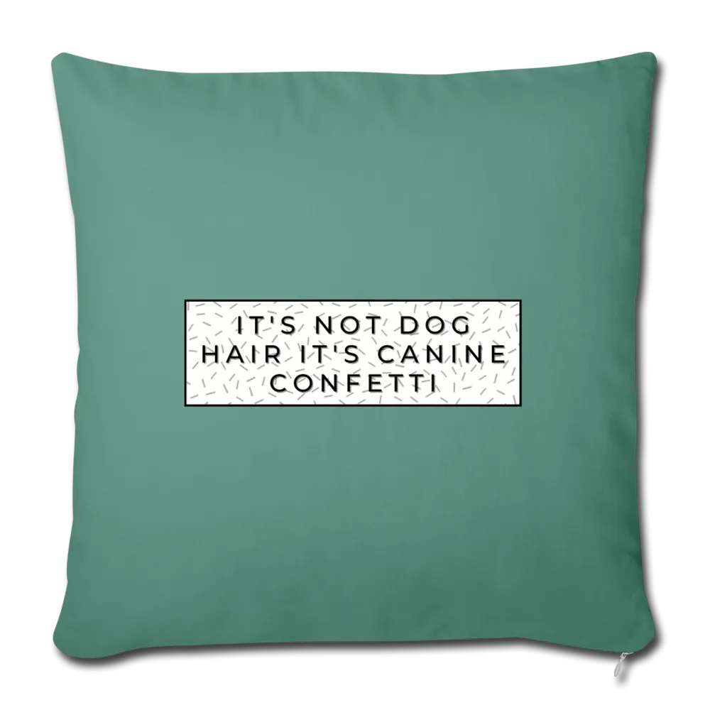 Canine Confetti-Throw Pillow Cover 18” x 18”