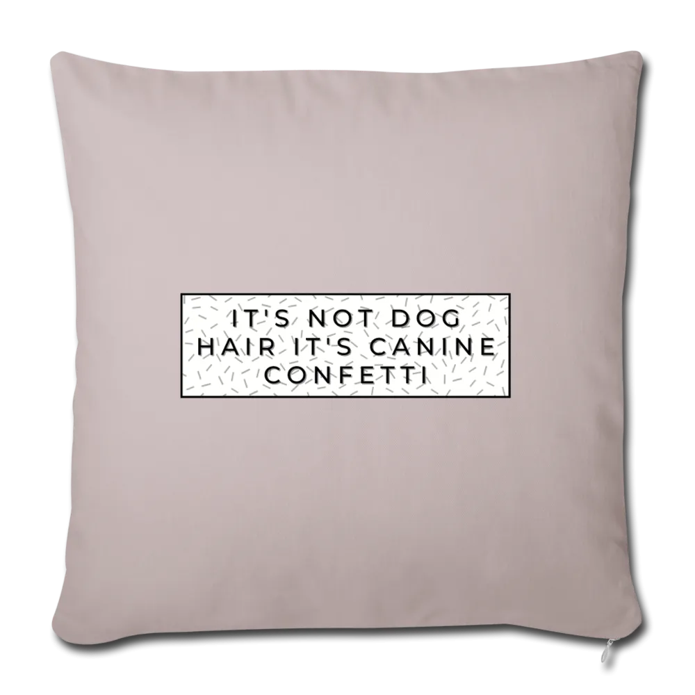 Canine Confetti-Throw Pillow Cover 18” x 18”