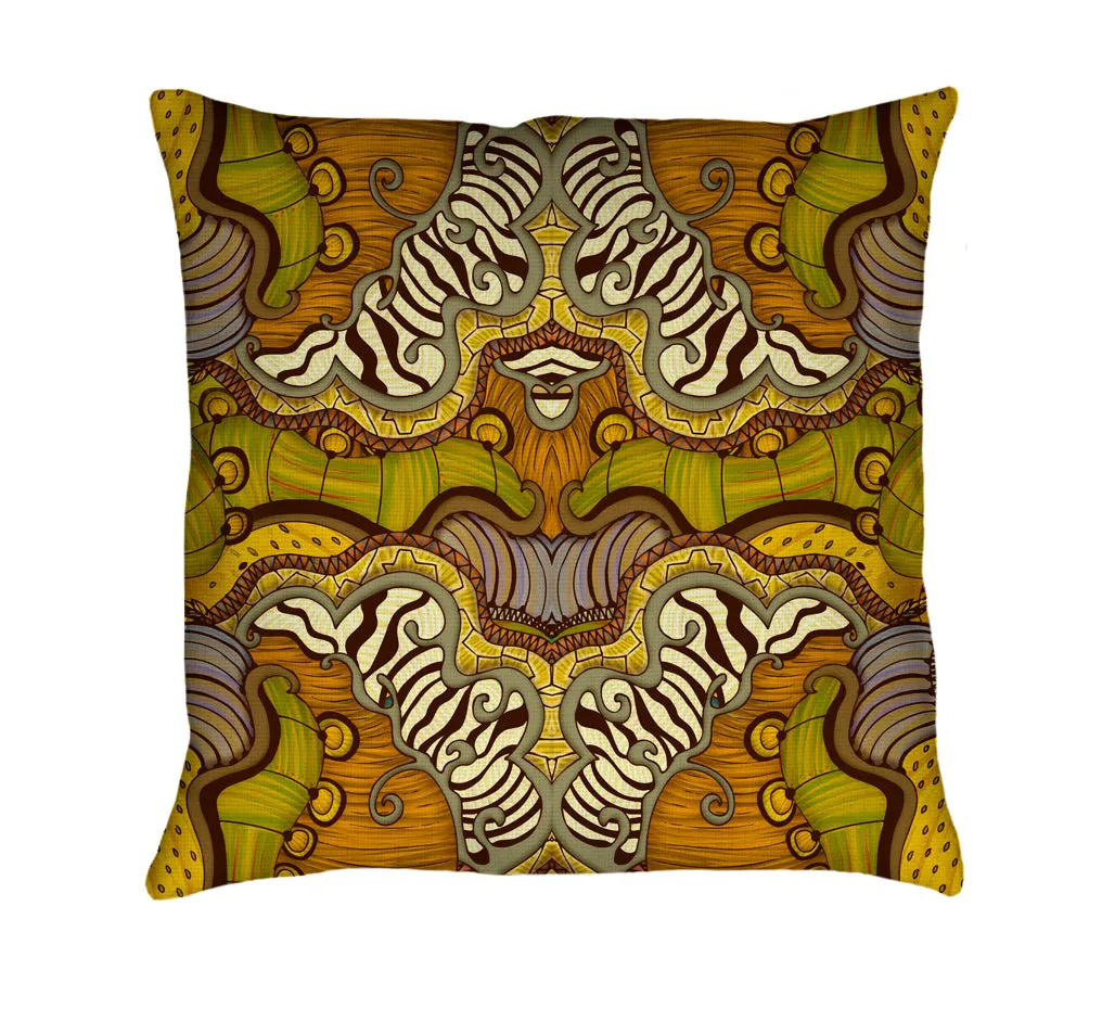 Caravan Pattern Throw Pillow