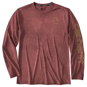 Carhartt Men's Force Sun Defender Lightweight Long-Sleeve Print T-Shirt