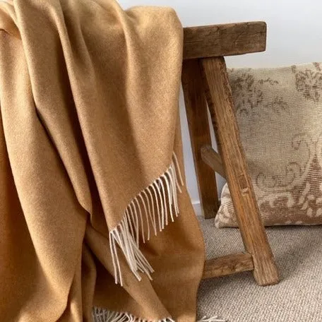 Cashmere Merino XL Blanket | Camel