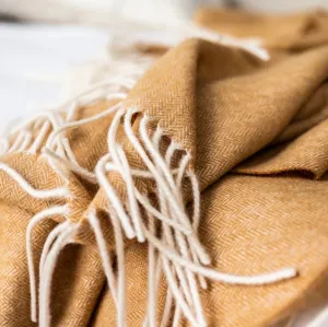 Cashmere Merino XL Blanket | Camel