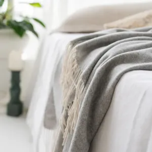Cashmere Merino XL Blanket | Mist