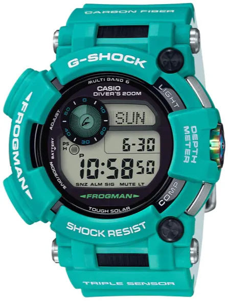 Casio G-Shock Frogman Multi Band 6 Solar Master in Marine Blue GWF-D1000MB-3