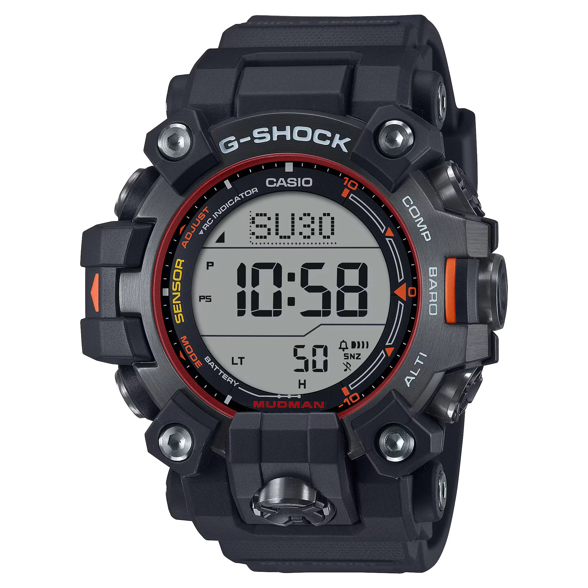 CASIO G-Shock GW9500MEC-1 Emergency Colors Red Orange Mudman Triple Sensor