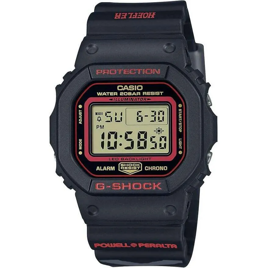 CASIO G-SHOCK × KELVIN HOEFLER x POWELL PERALTA TRIPLE COLLAB BLACK MEN WATCH DW-5600KH-1JR