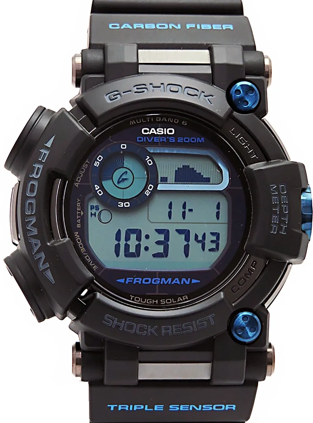 CASIO G-SHOCK MASTER OF G FROGMAN DEPTH SENSOR GWF-D1000B-1JF MADE IN JAPAN JDM