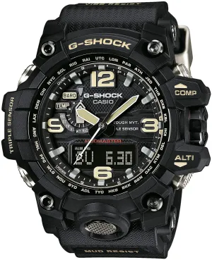 Casio G-Shock MASTER OF G - Land Mudmaster Tough Solar Triple Sensor Black Basic GWG-1000-1A