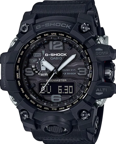 Casio G-Shock MASTER OF G - Land Mudmaster Triple Sensor Black-Basic GWG-1000-1A1