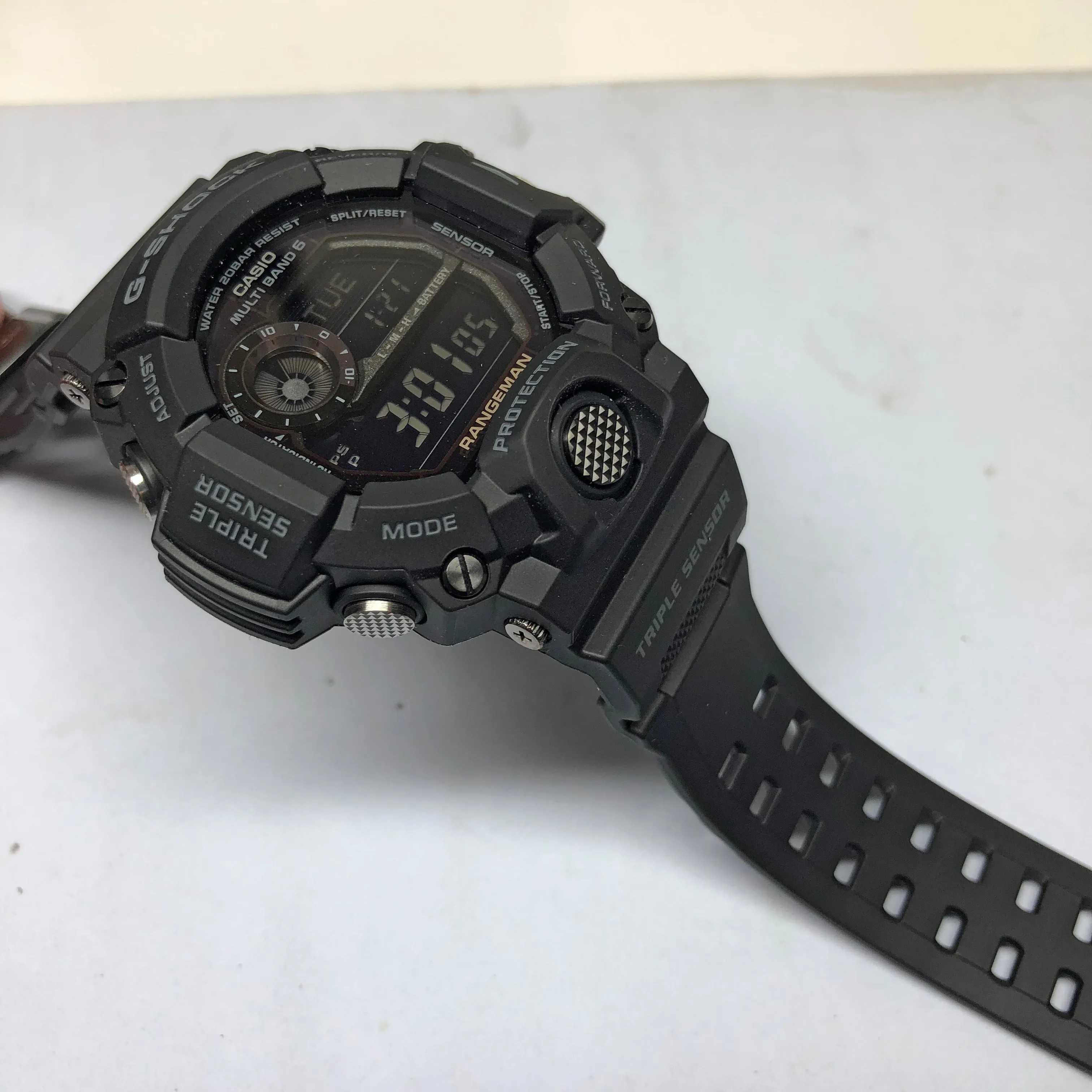 Casio G-SHOCK RANGEMAN GW-9400 Digital Black Out GW-9400-1B Solar