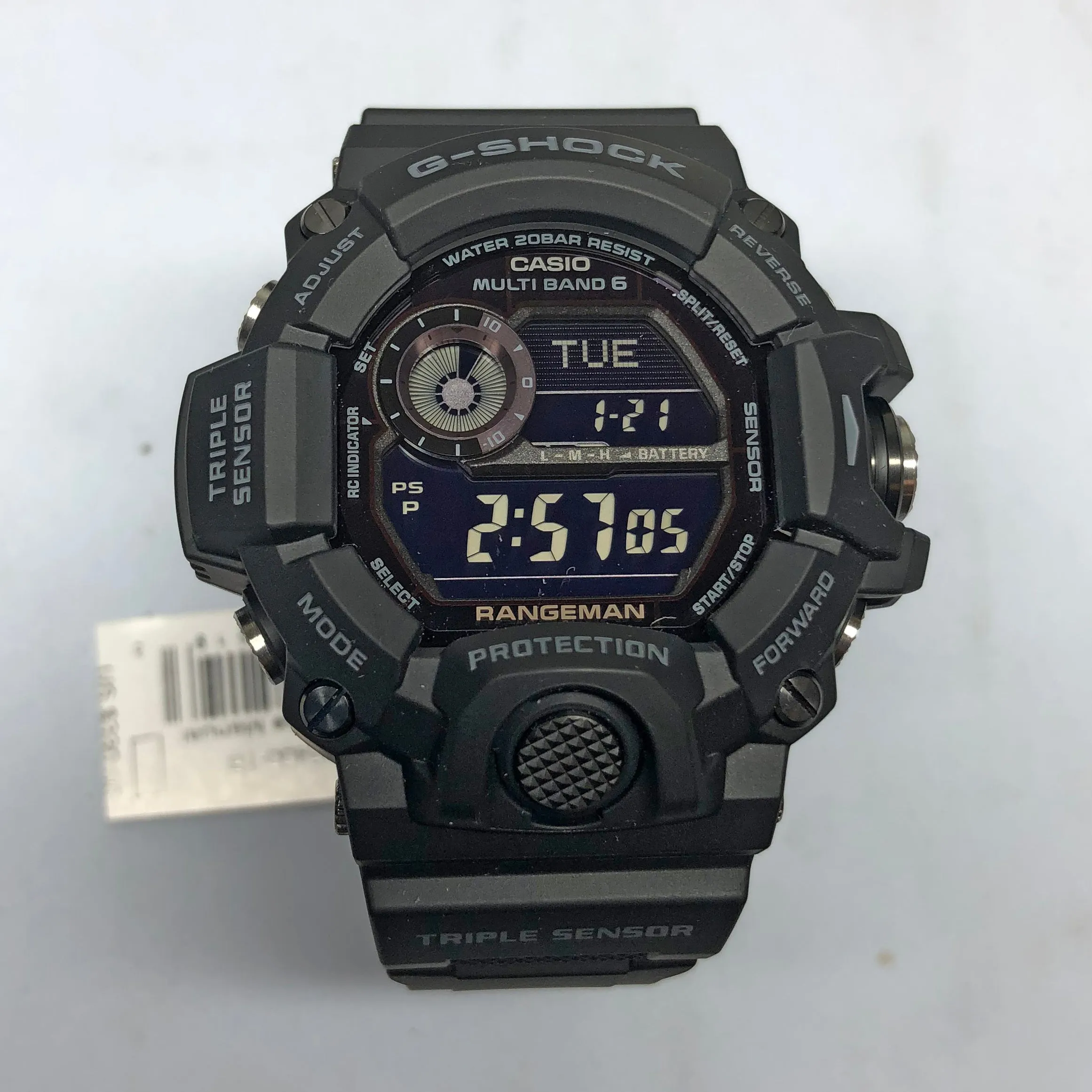 Casio G-SHOCK RANGEMAN GW-9400 Digital Black Out GW-9400-1B Solar