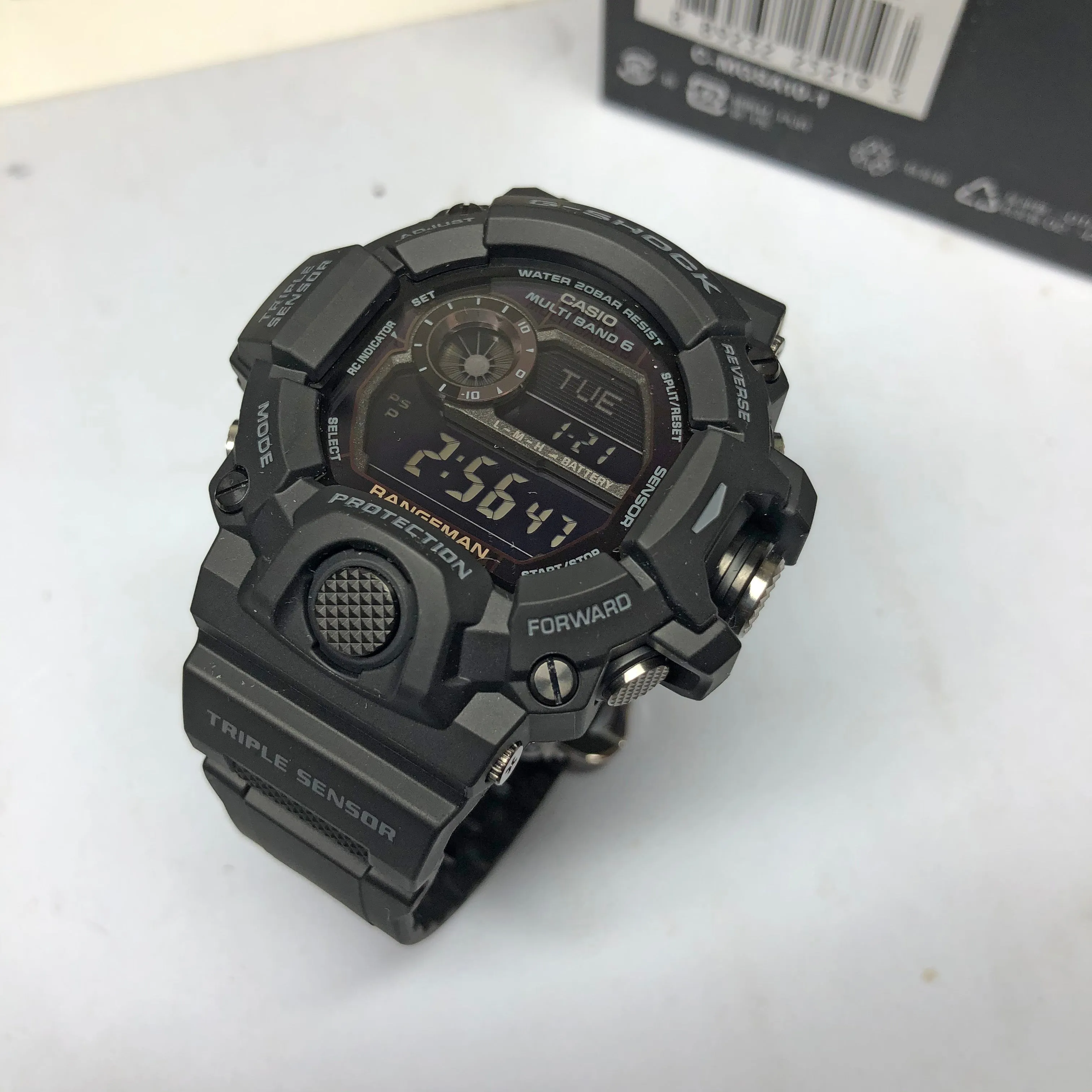 Casio G-SHOCK RANGEMAN GW-9400 Digital Black Out GW-9400-1B Solar