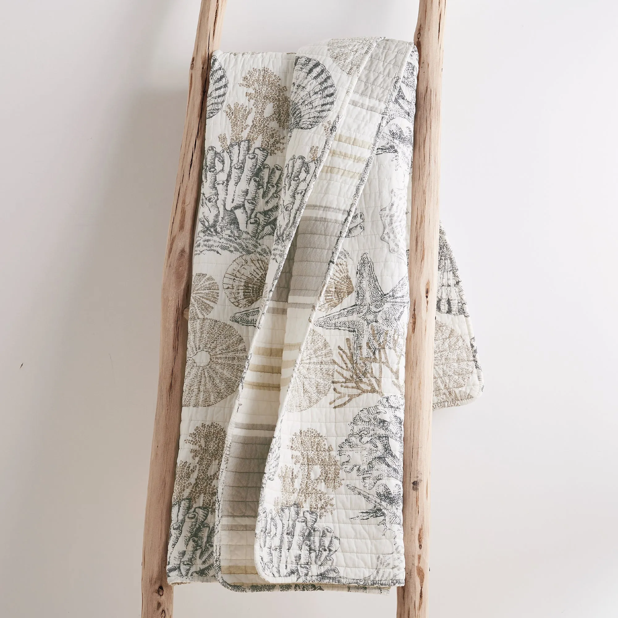 Caspian Sea Quilted Throw