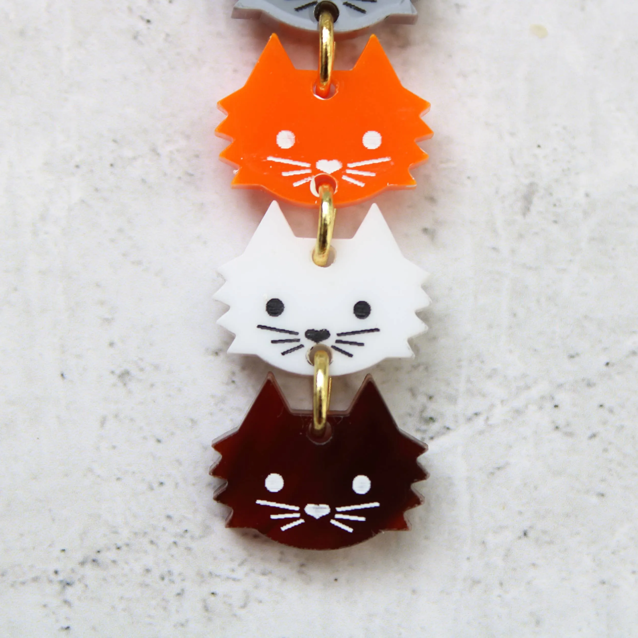 Cat Lady Acrylic Earrings