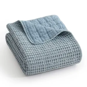 Chambray Waffle Throw
