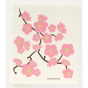 Cherry Blossoms Swedish Dishcloth
