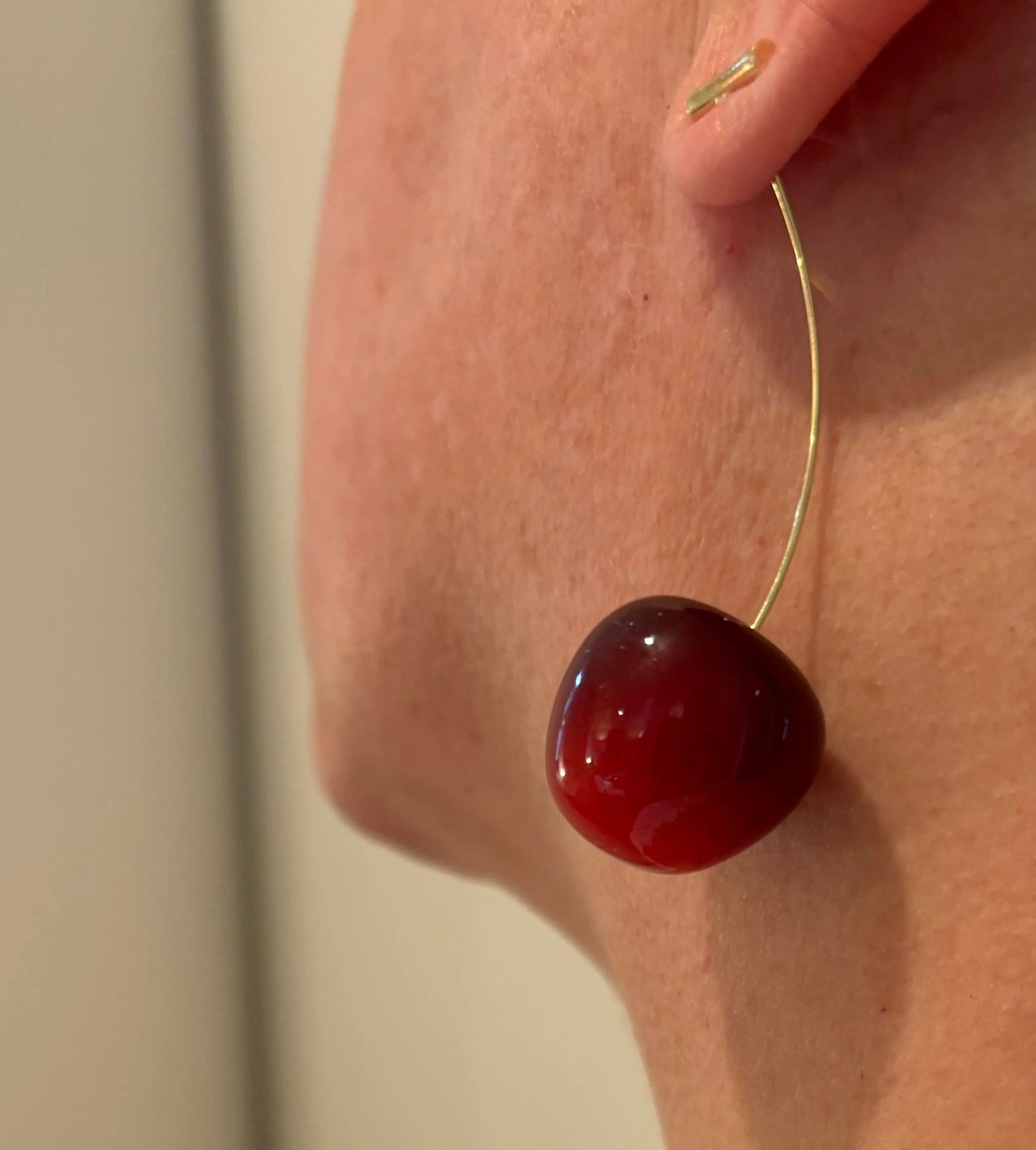 Cherry Drop Earrings