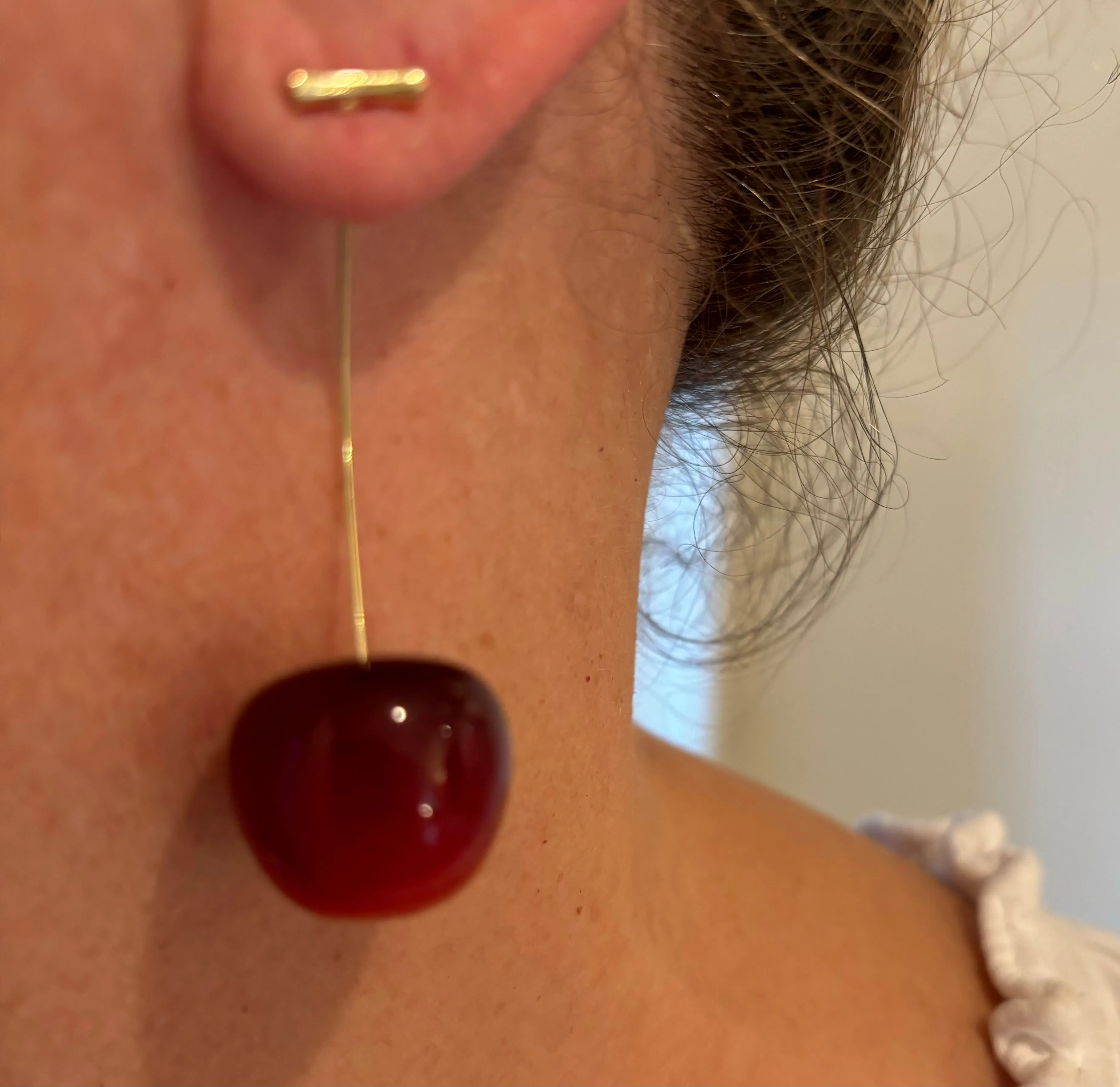 Cherry Drop Earrings