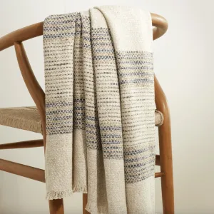 Cielo Stripe Blue Throw