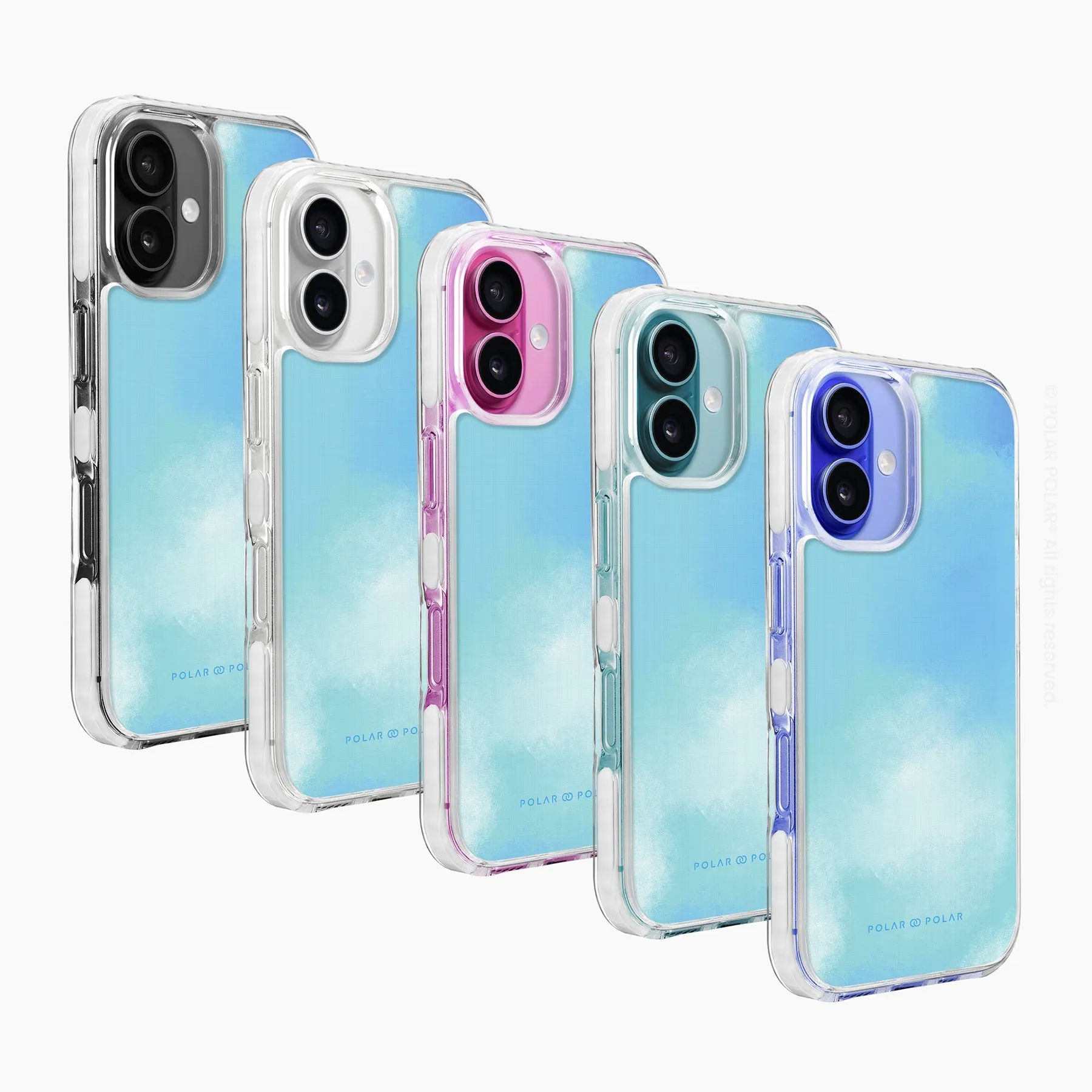 Clouds in Spring - iPhone 16 Clear Bumper MagSafe Case