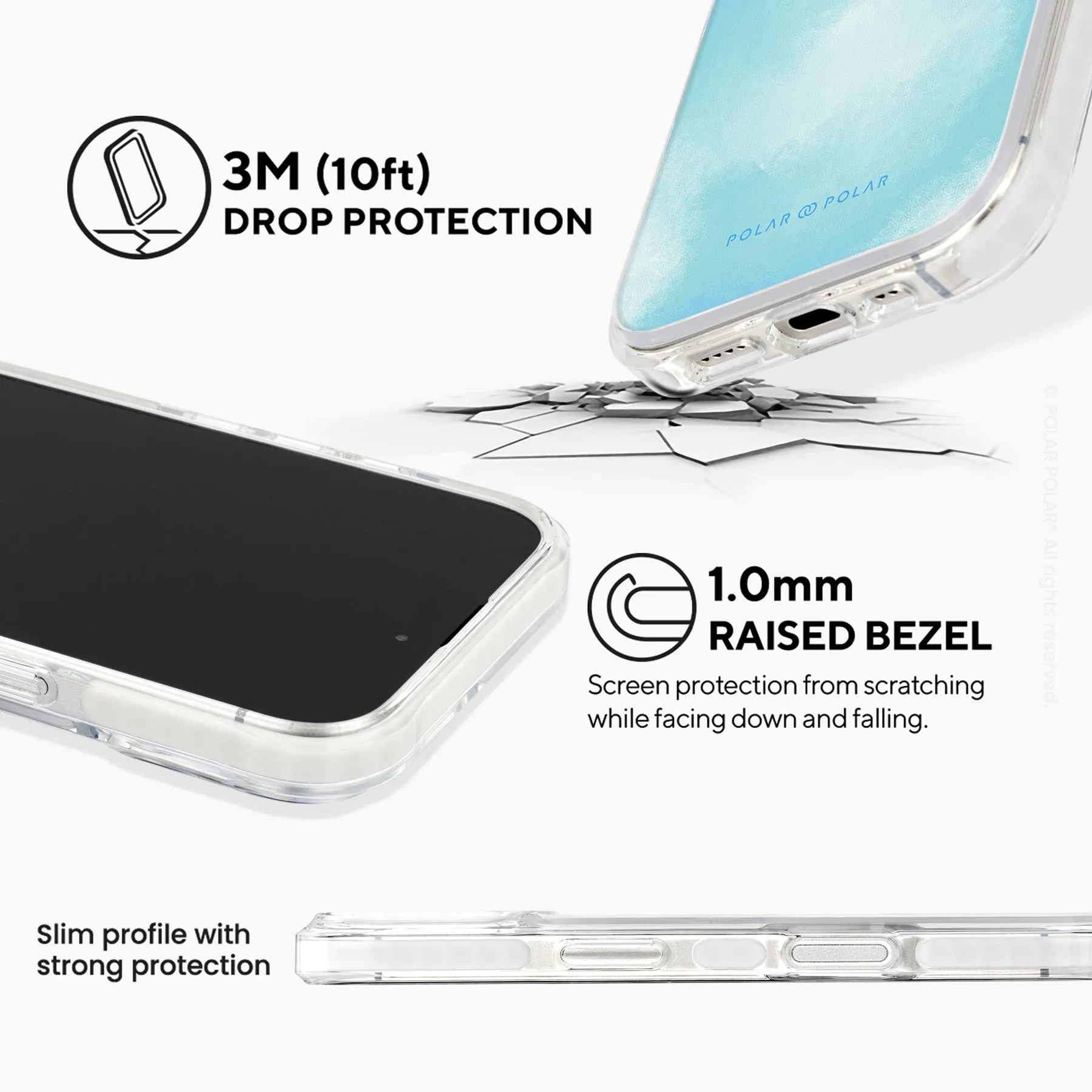 Clouds in Spring - iPhone 16 Plus Clear Bumper MagSafe Case