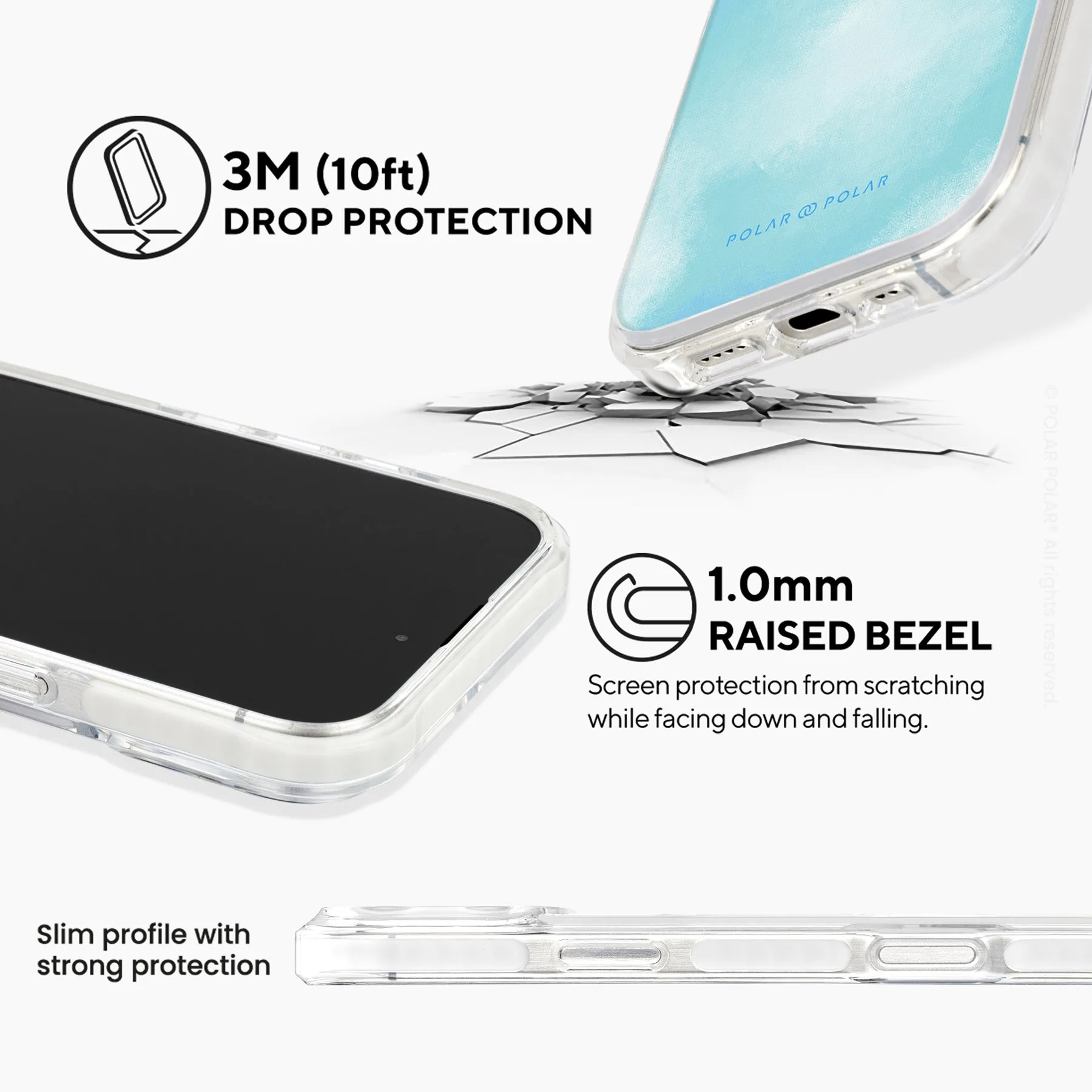 Clouds in Spring - iPhone 16 Pro Clear Bumper MagSafe Case