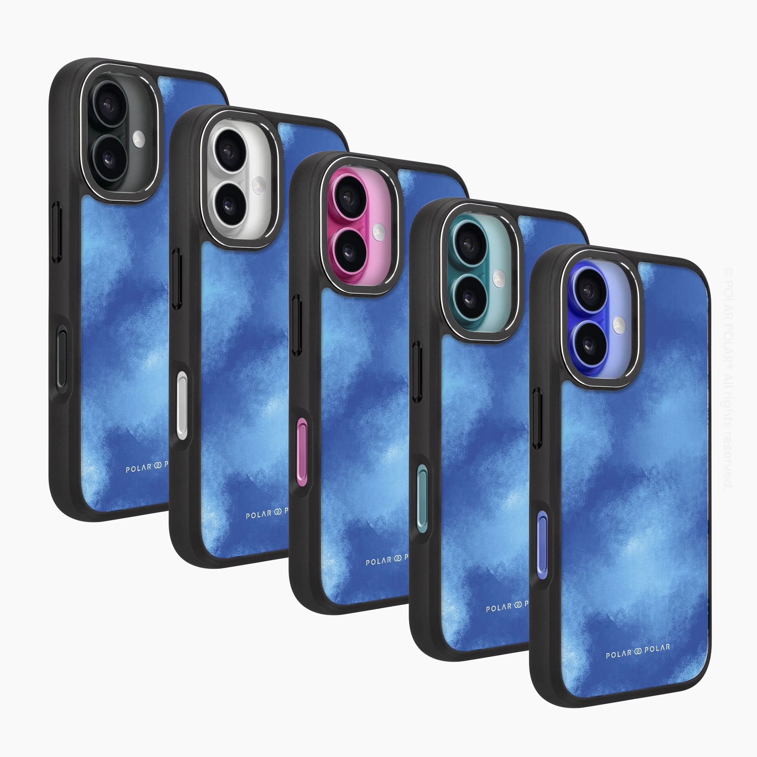 Clouds in Summer - iPhone 16 Frosted Black Bumper MagSafe Case