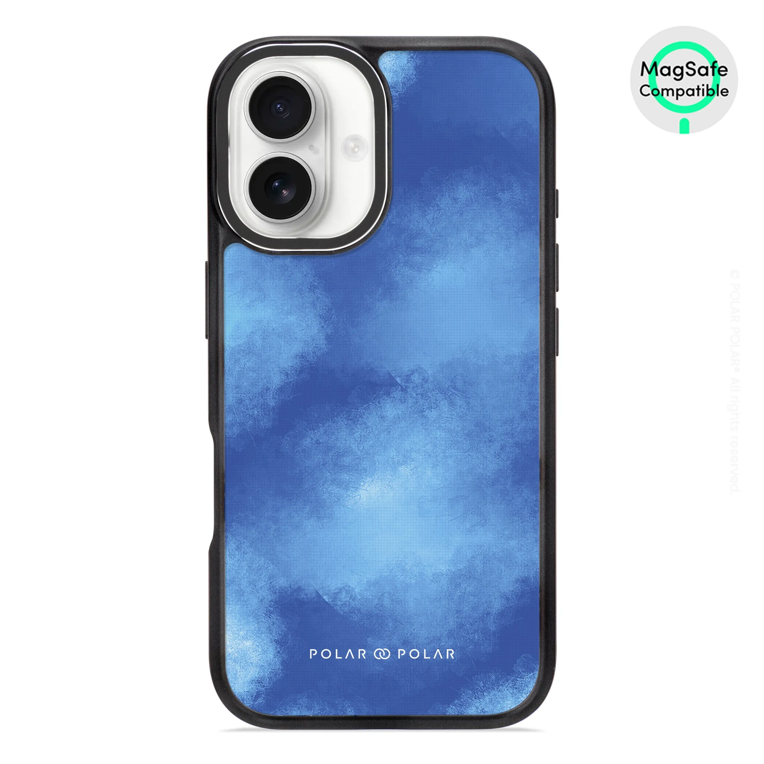 Clouds in Summer - iPhone 16 Frosted Black Bumper MagSafe Case