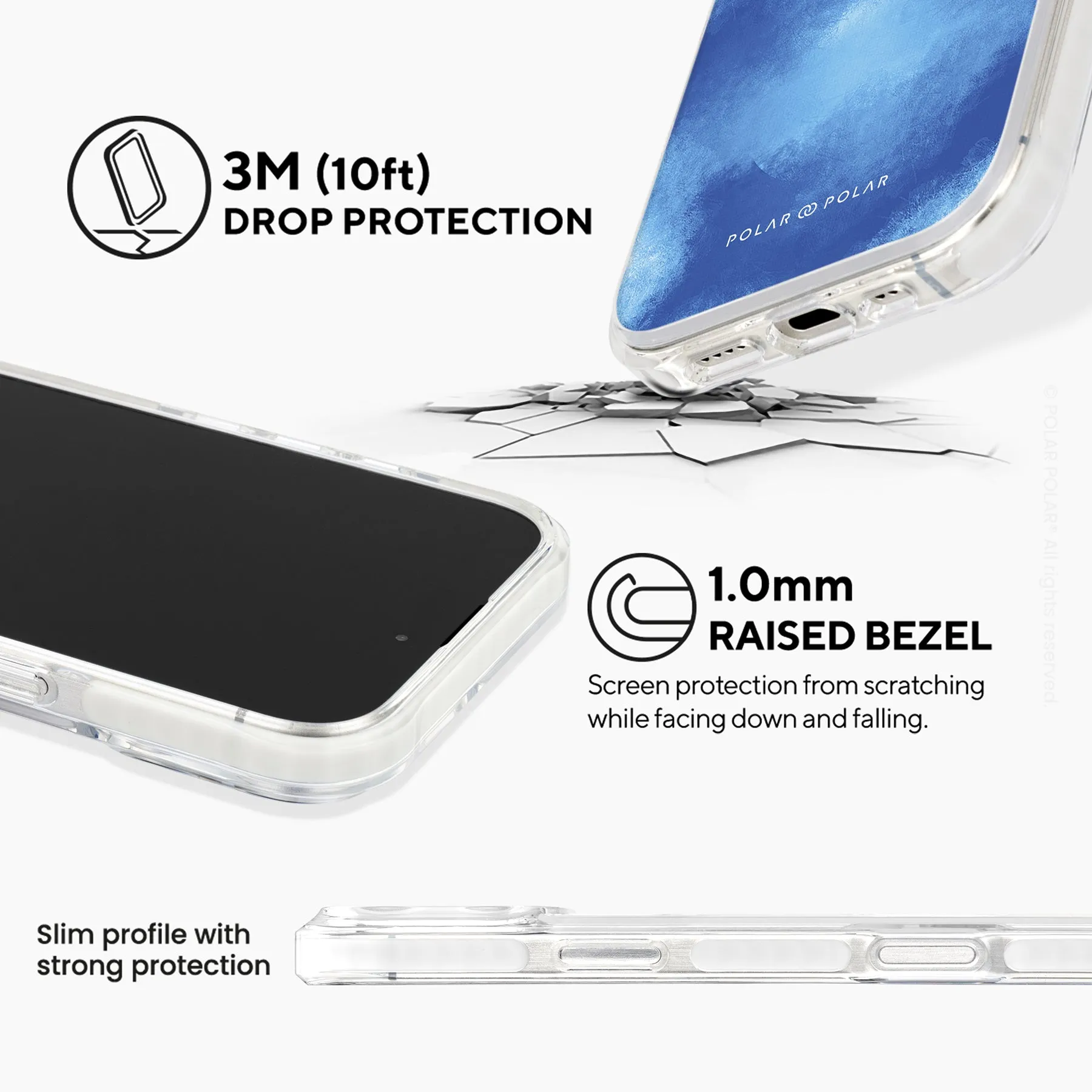 Clouds in Summer - iPhone 16 Pro Max Clear Bumper MagSafe Case