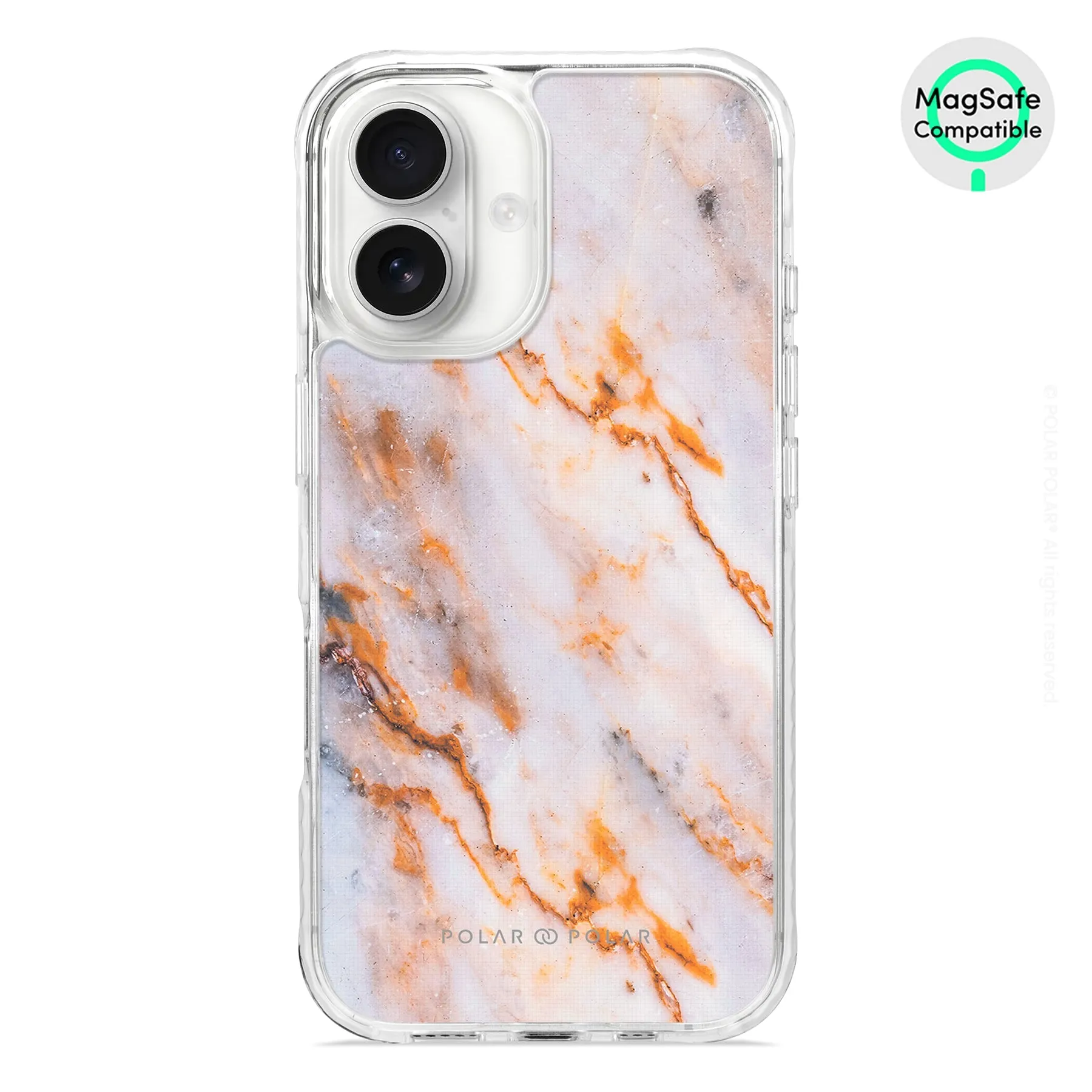 Coffee Cream - iPhone 16 Clear Bumper MagSafe Case