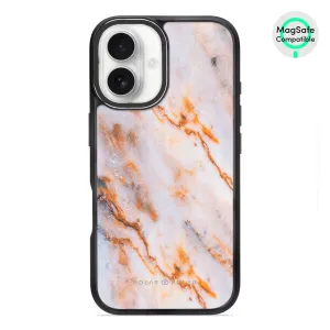Coffee Cream - iPhone 16 Frosted Black Bumper MagSafe Case