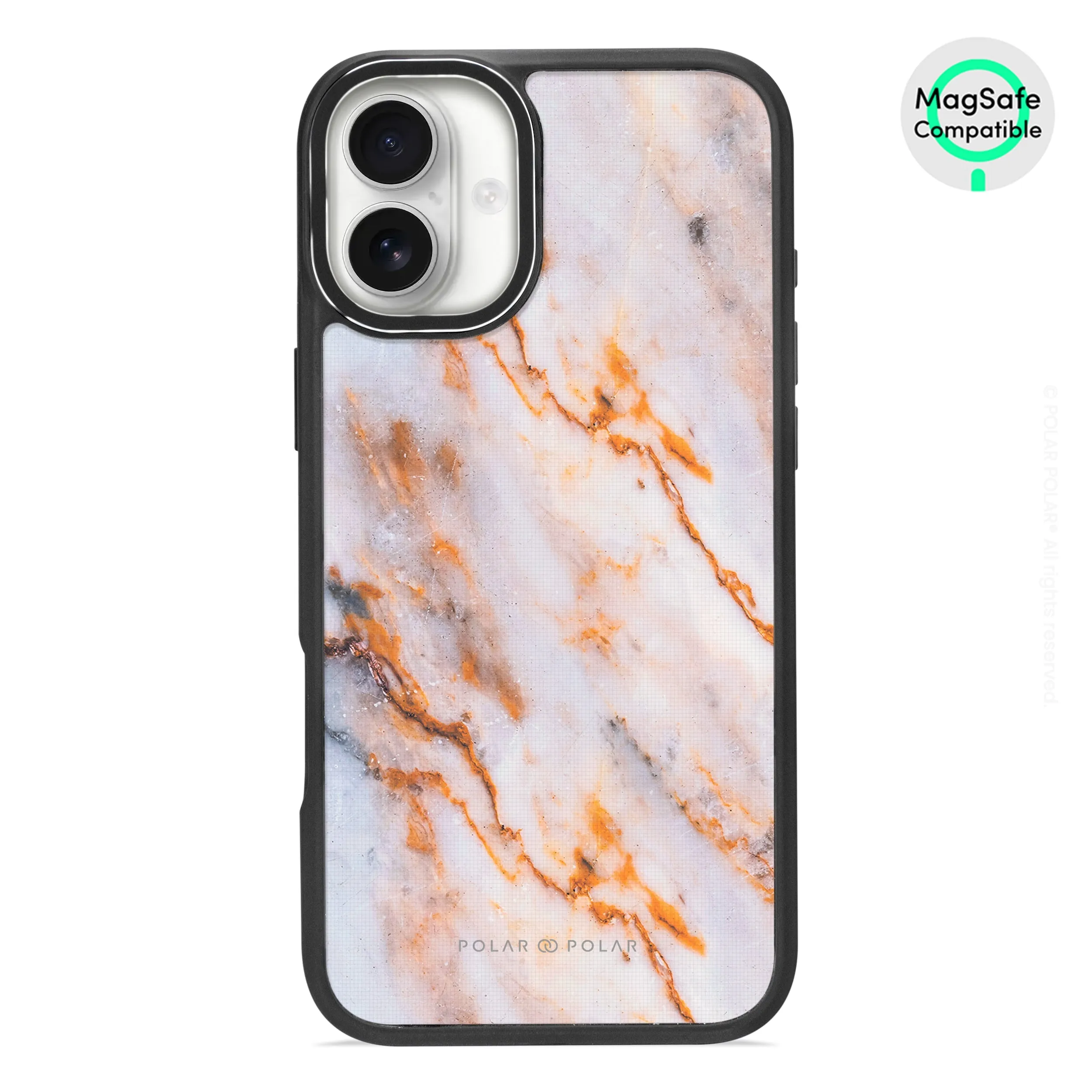 Coffee Cream - iPhone 16 Plus Frosted Black Bumper MagSafe Case