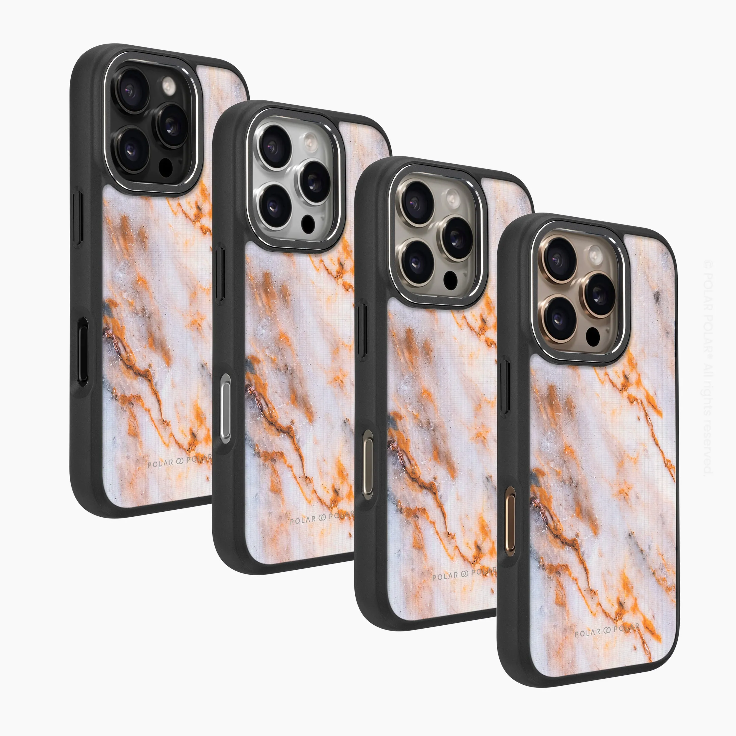 Coffee Cream - iPhone 16 Pro Max Frosted Black Bumper MagSafe Case