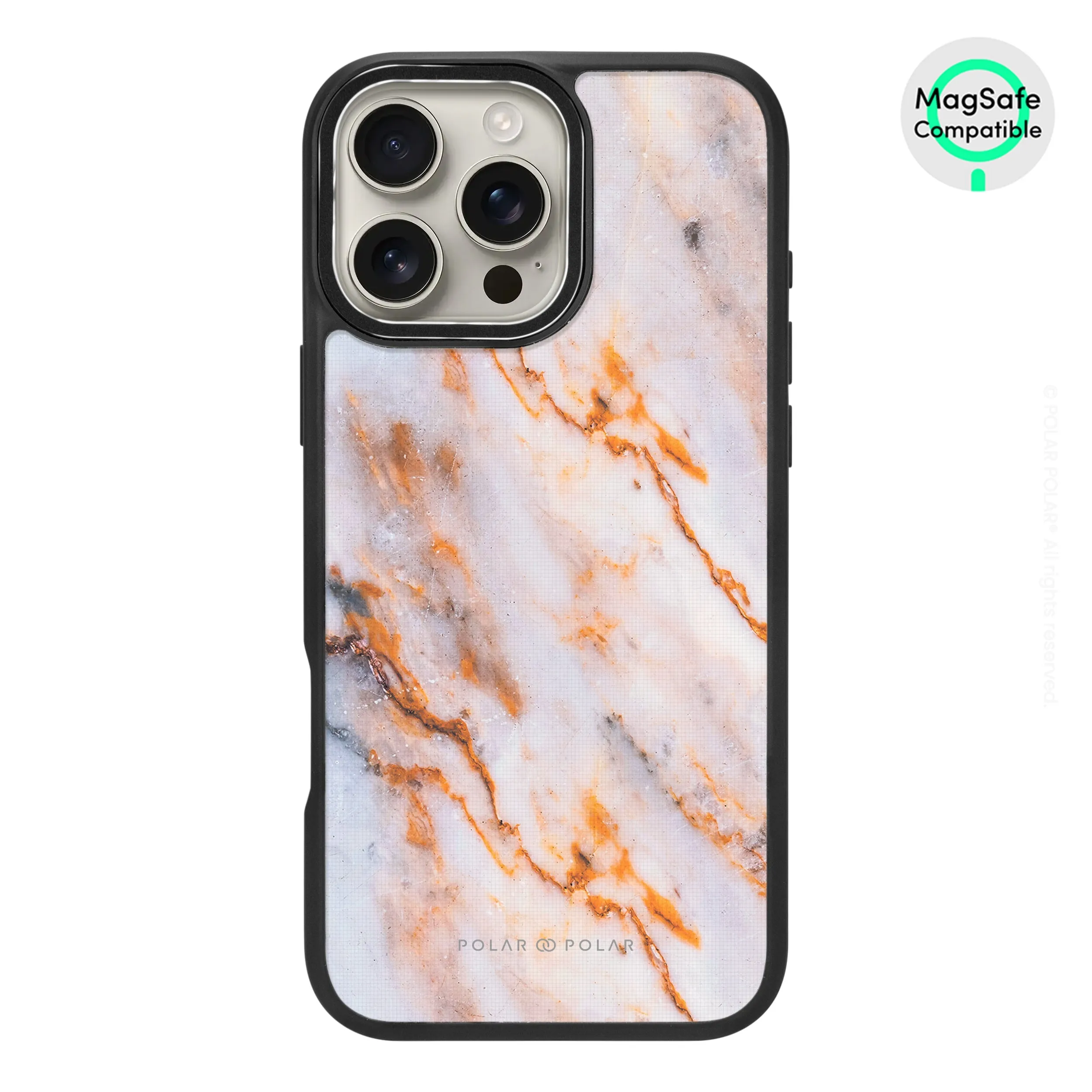 Coffee Cream - iPhone 16 Pro Max Frosted Black Bumper MagSafe Case