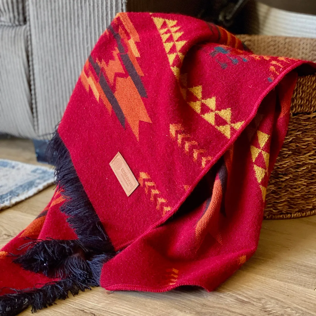 Corazon Wildfire Throw Southwestern Blanket