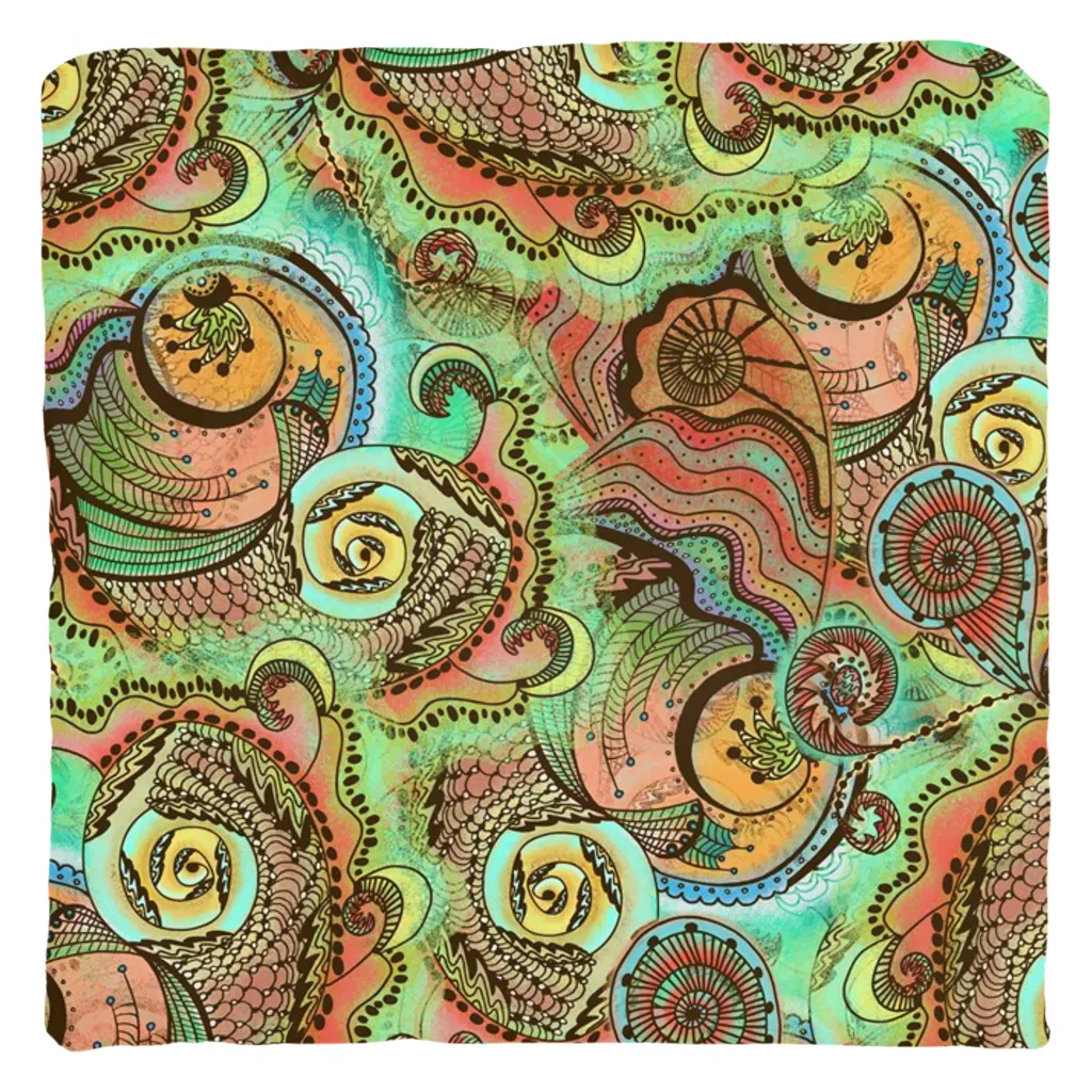 Cornucopia Pattern Throw Pillow