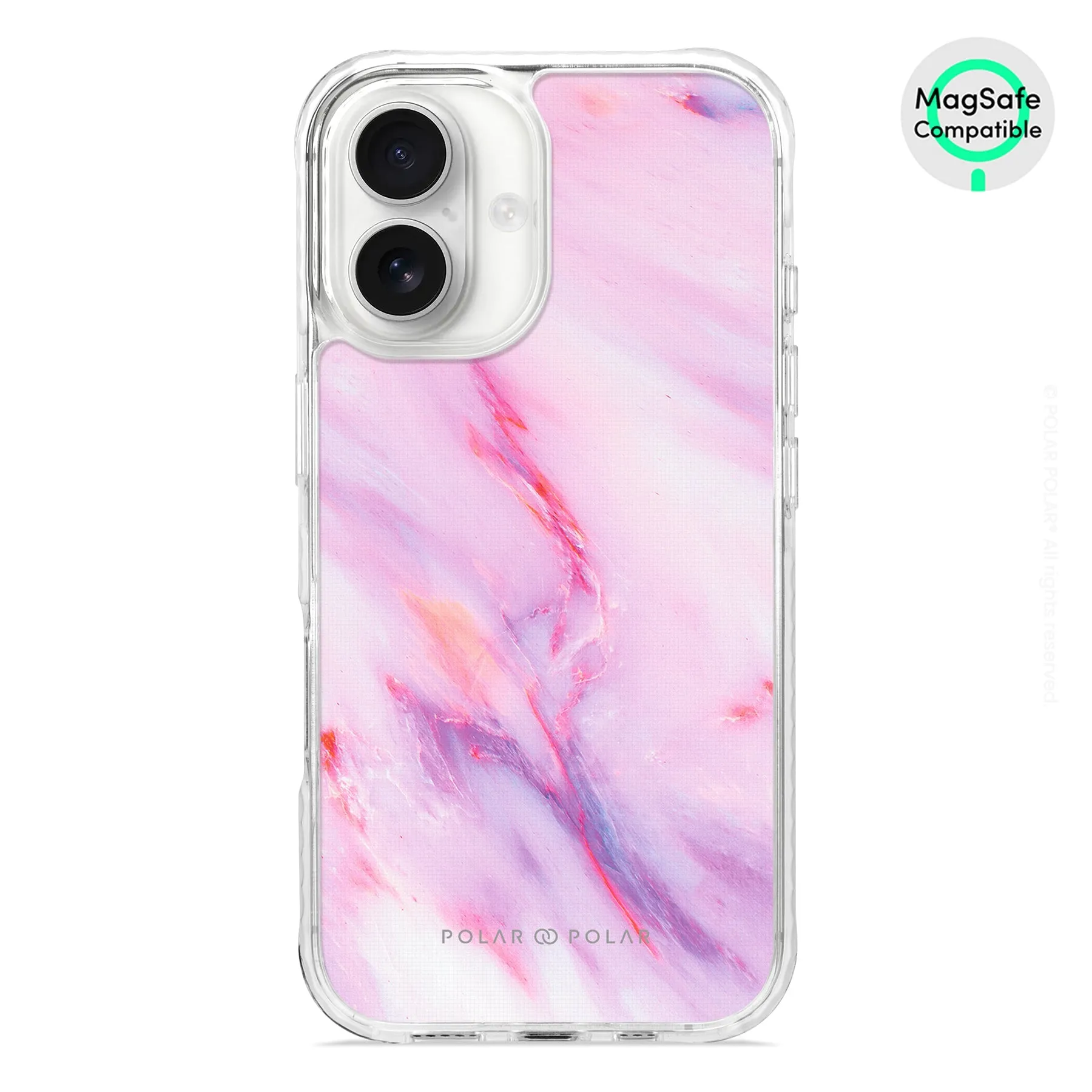 Cotton Candy - iPhone 16 Clear Bumper MagSafe Case