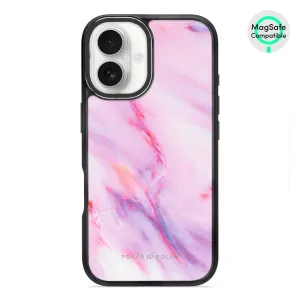 Cotton Candy - iPhone 16 Frosted Black Bumper MagSafe Case